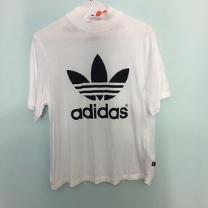 Adidas Vintage Mock Neck T-Shirt